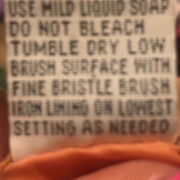 100% Washable Tangerine Colored Leather Jacket - Picture 9 of 9